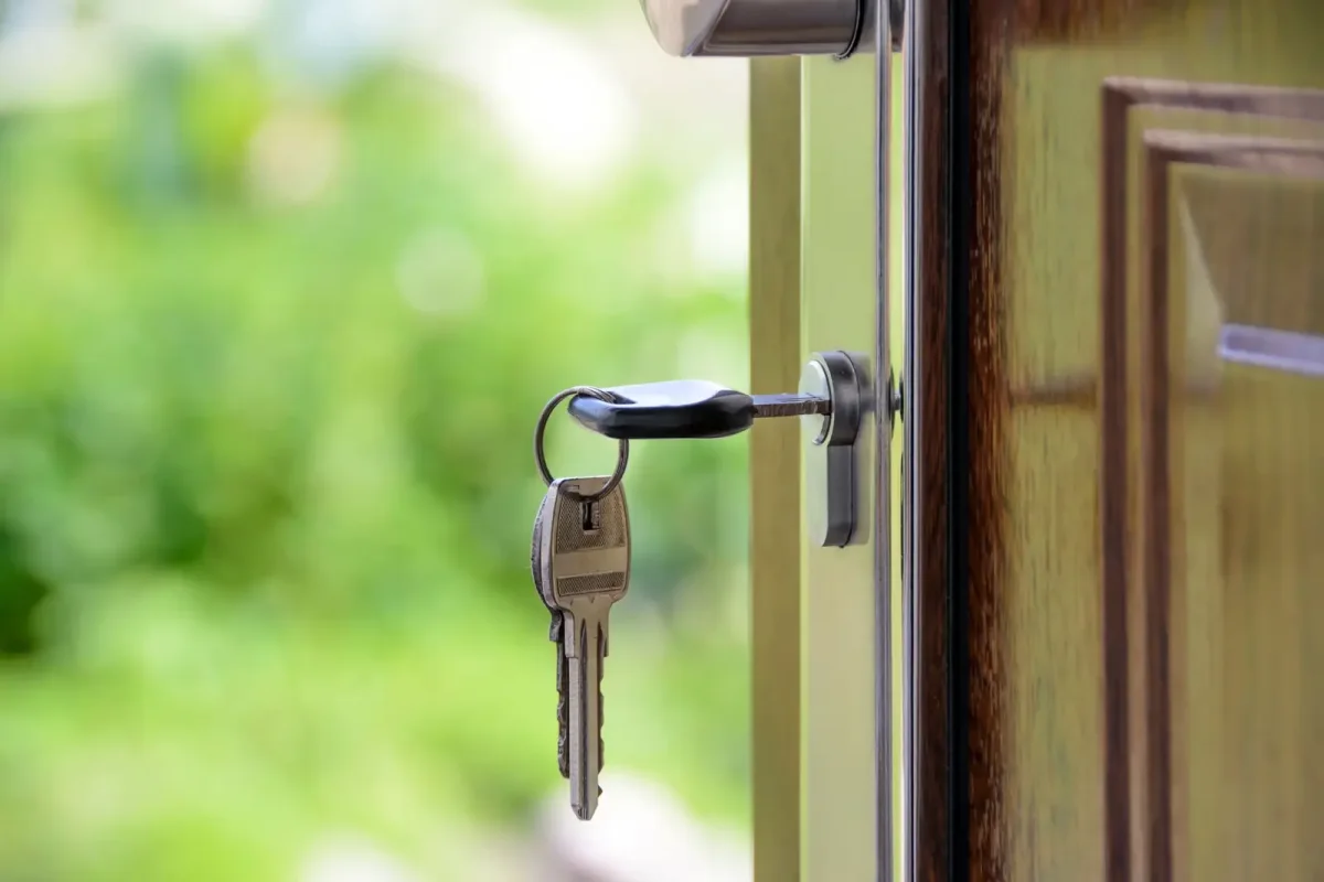 Key left in the lock of an open door – call a commercial locksmith Sheffield service from Locksmith Sheffield