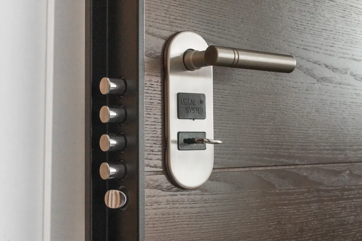 Multipoint lock and lever handle on a door – call a locksmith Darnall service from Locksmith Sheffield